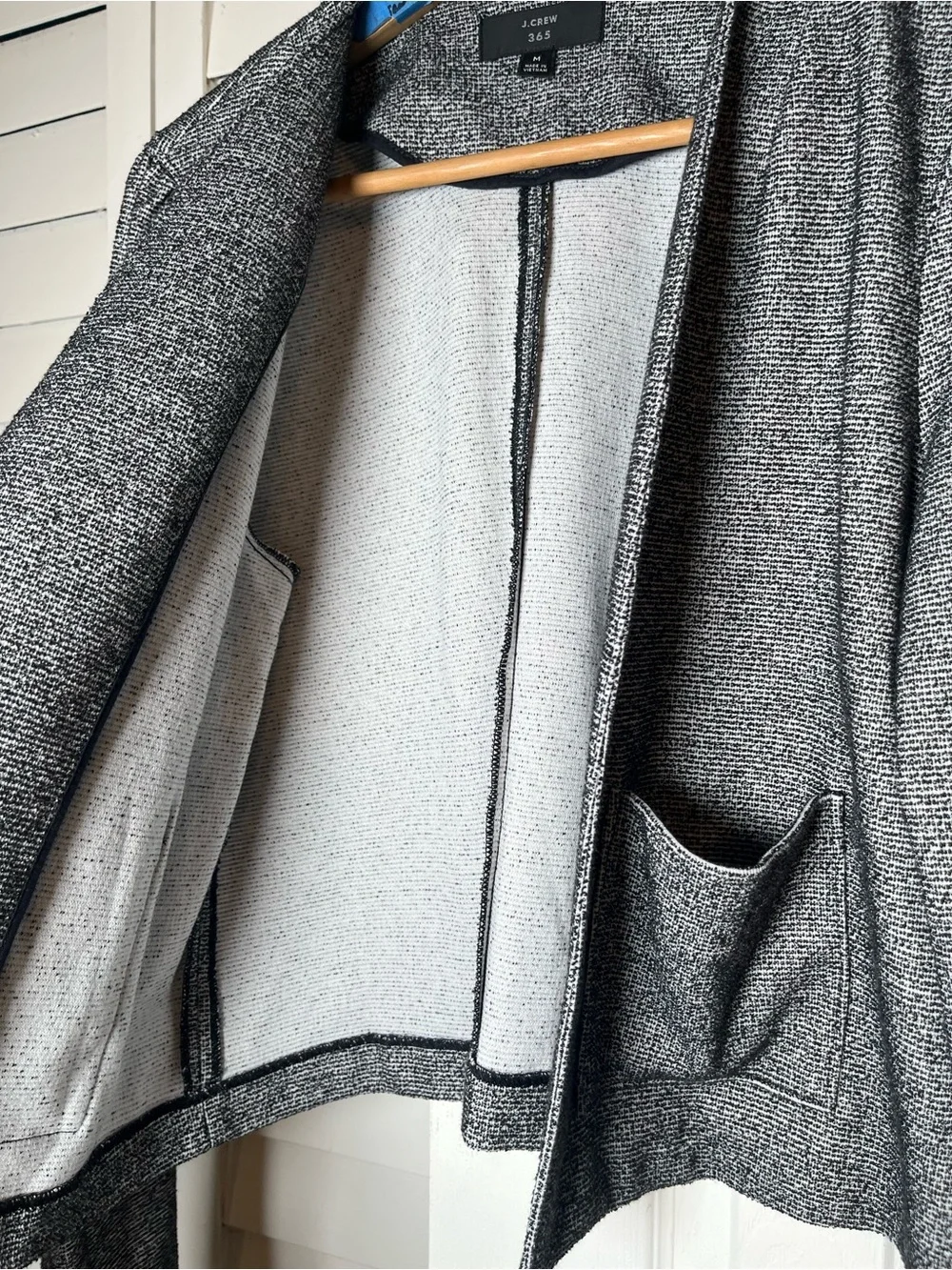 J.Crew 365 Black & Grey Business Casual Blazer Size Medium
